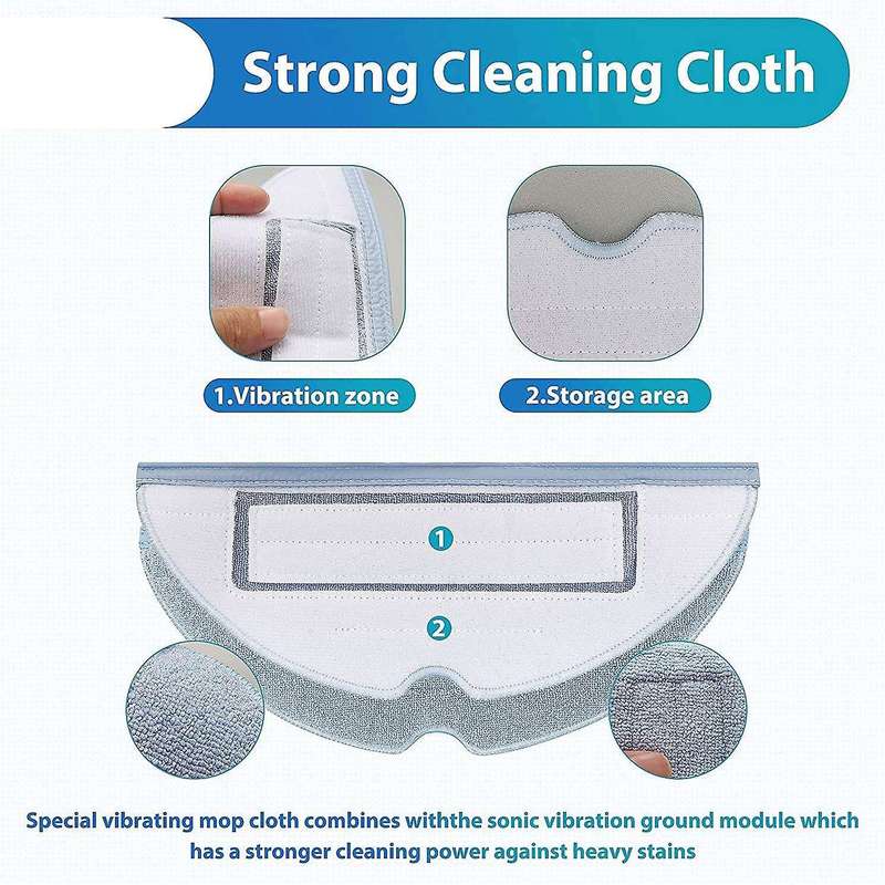Main Brush Heap Filter Mop Pads for Roborock S7 S70 S7max Set Of 17