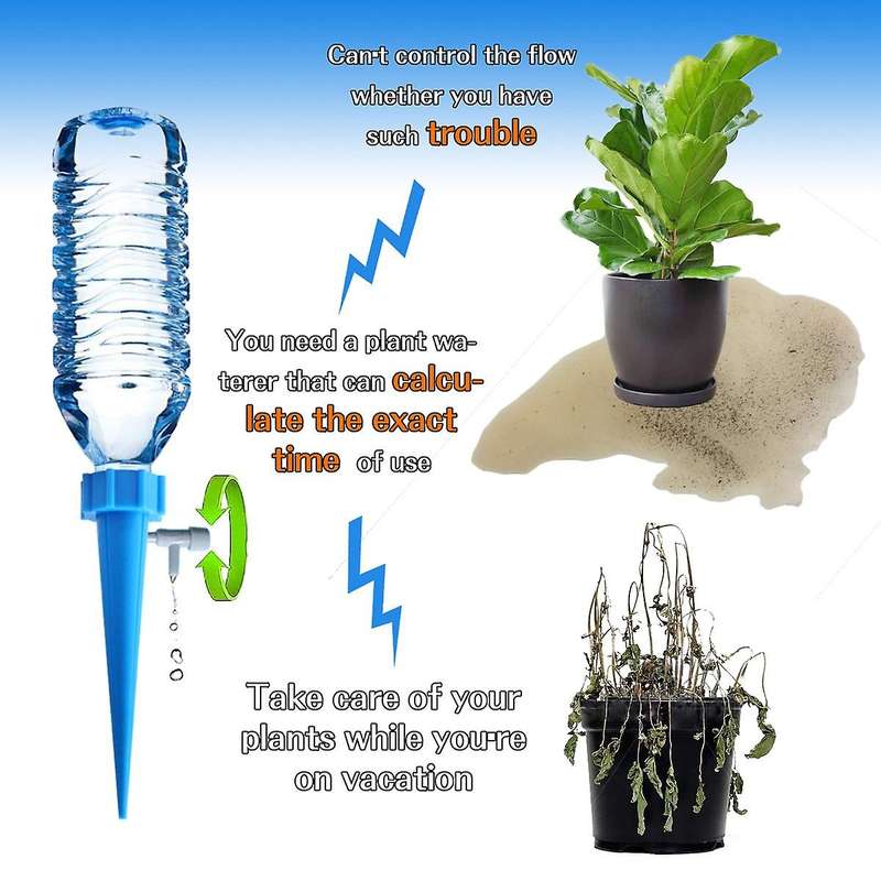 36pcs Auto Drip Irrigation Watering System Dripper Spike for Flower