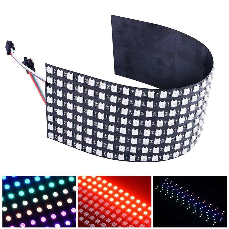 16x16 Sk6812 Ws2812b Flexible Led Panel Digital Pixel Screen Dc5v
