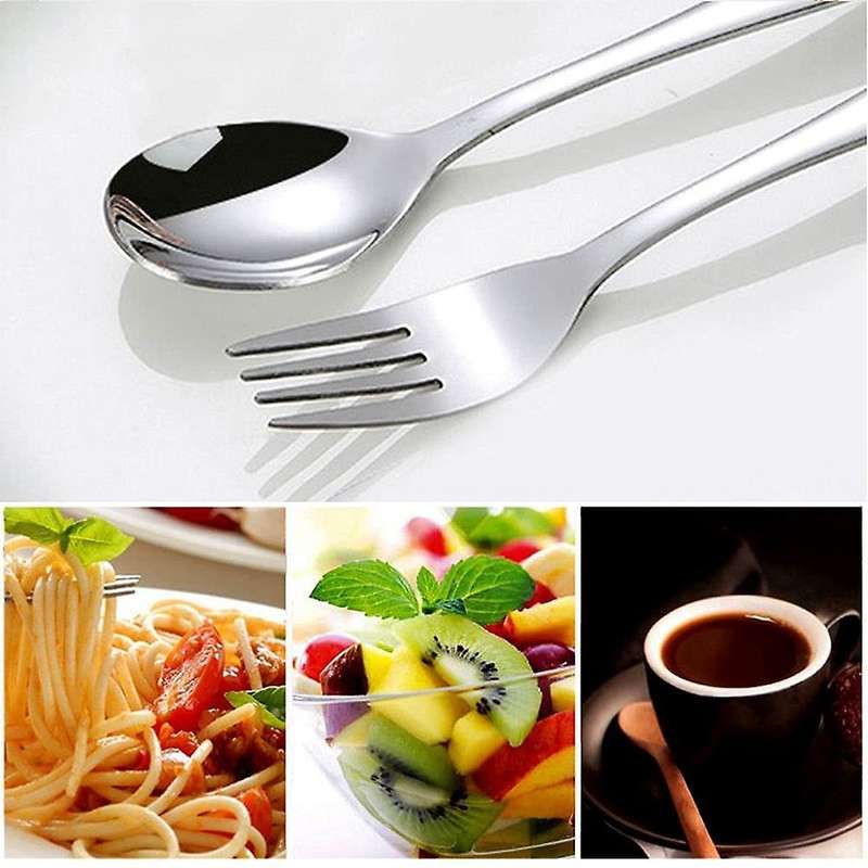 16 Pieces Kids Silverware Stainless Steel Children's Safe Flatware