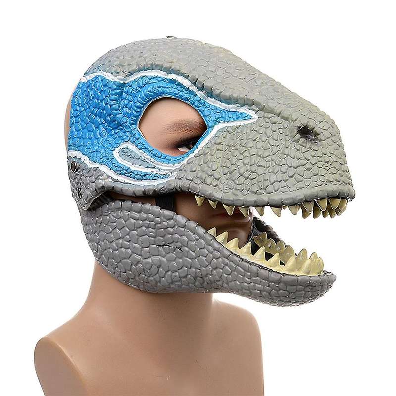 Halloween Dragon Dinosaur Mask Open Mouth Latex Horror Dinosaur
