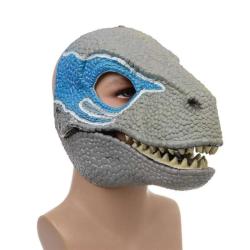 Halloween Dragon Dinosaur Mask Open Mouth Latex Horror Dinosaur
