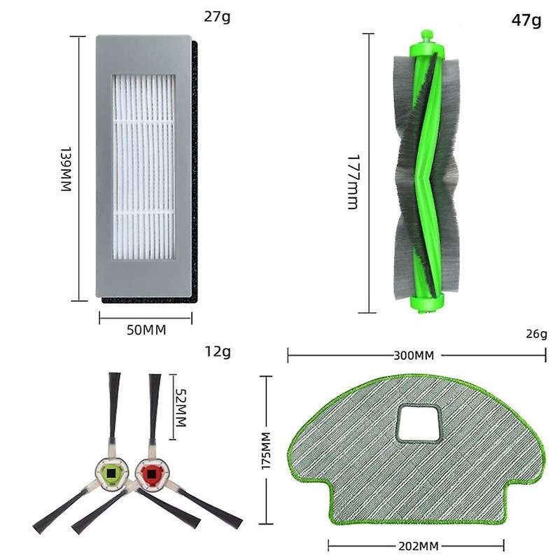 14pcs for Irobot Roomba Combo113 R113840 Sweeper Main Brush Filter