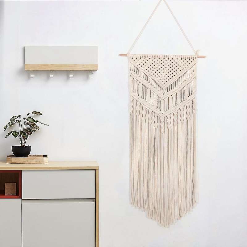 Woven Wall Hanging Modern Bohemian Tapestry for Bedroom Apartment