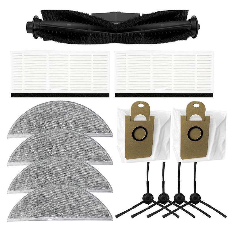 Mop Cloth Dust Bags Main Brush Side Brush Suit for Lydsto R1 Robot