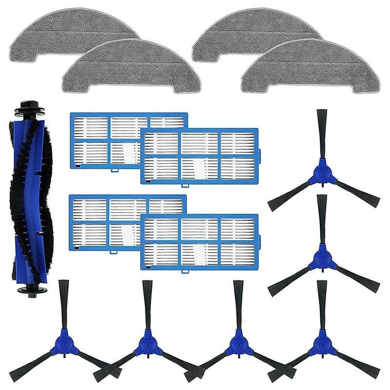 Main Brush Filter Side Brush Cleaning Cloth for Proscenic 850t Robot