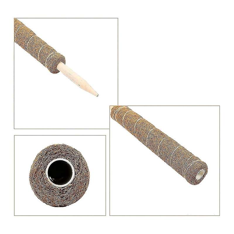 4 Pcs 15.7 Inch Coir Moss Totem Pole for Creepers Plant Support