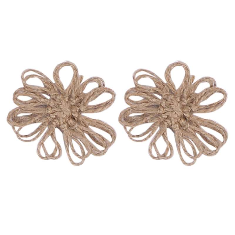 30pcs Burlap Flowers Set,for Wedding Party Decor Home Diy Crafts