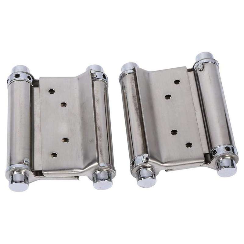 2 Pcs Full Mortise Lock Self-closing Double Action Spring Door Hinge