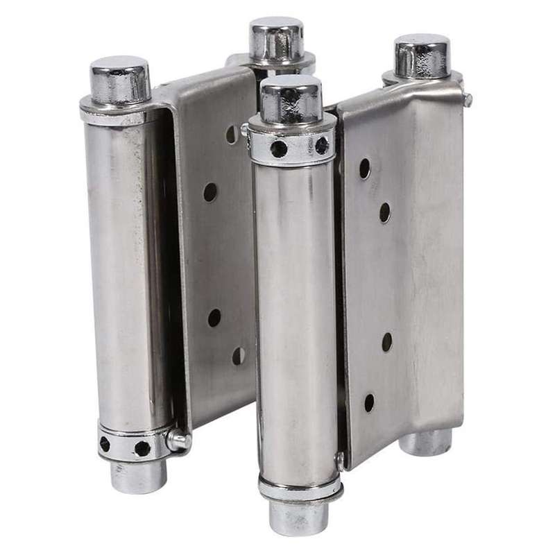 2 Pcs Full Mortise Lock Self-closing Double Action Spring Door Hinge