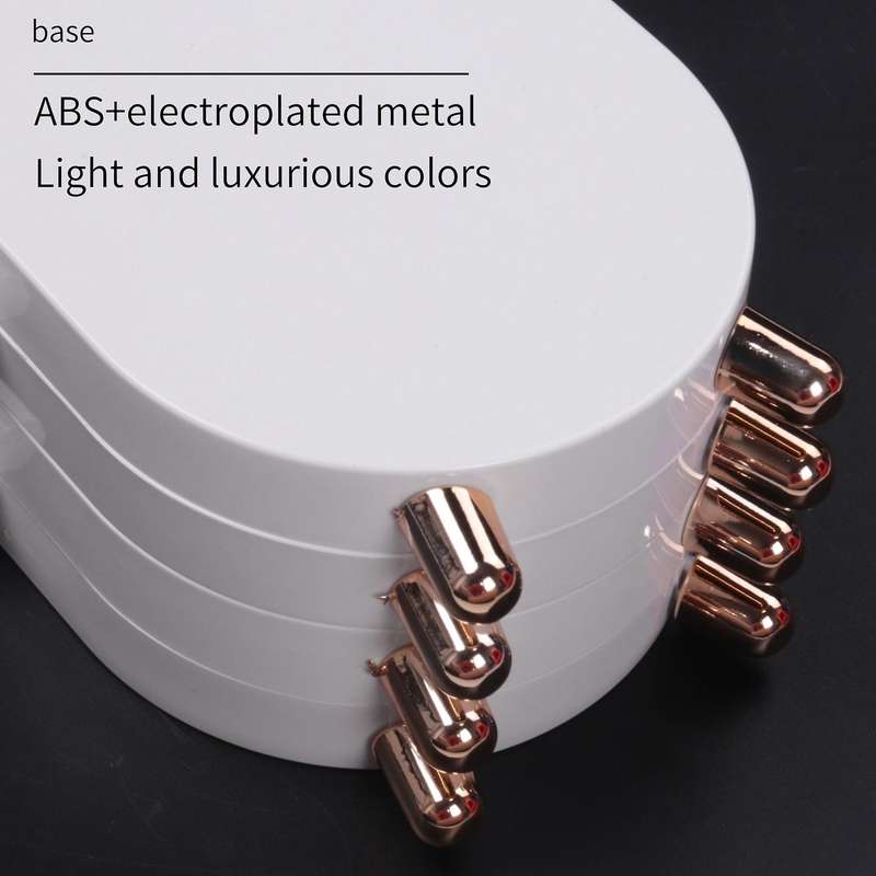 Jewelry Storage Earrings Bracelet Necklace Foldable Plastic Box-white