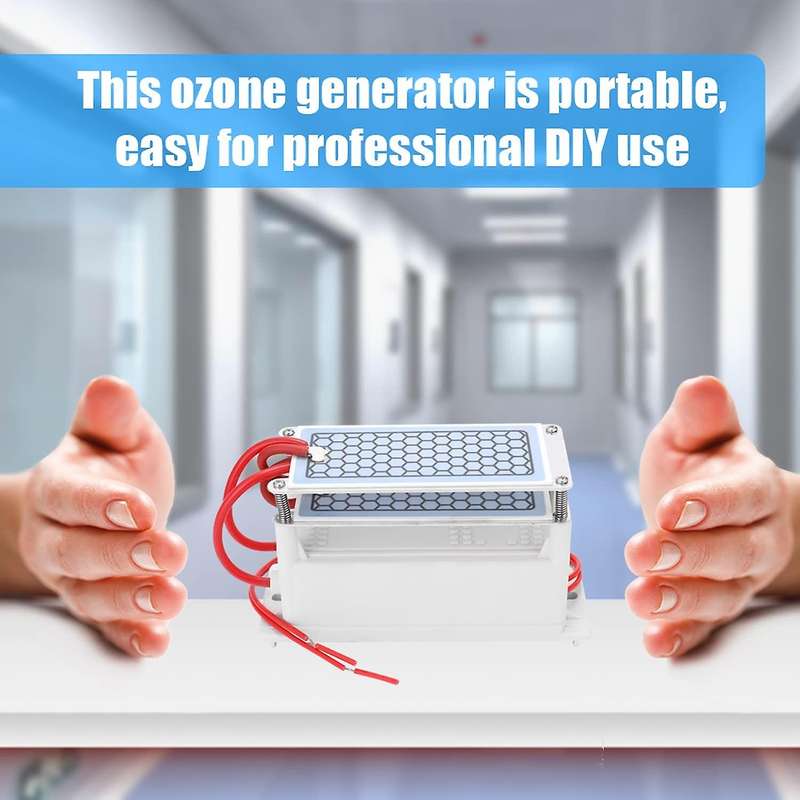 10000mg / H Ozone Generator, Dual Integrated Plate Ozone Air Purifier