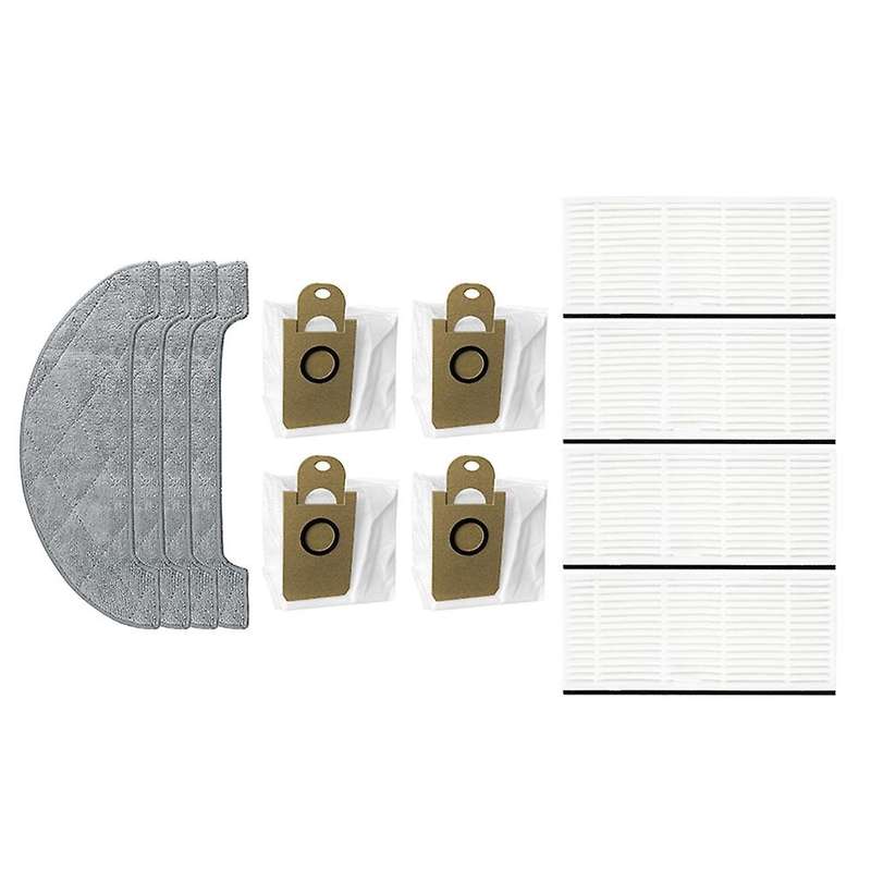 12 Pcs Side Brush Mop Cloth Hepa Filter for Viomi S9 Household