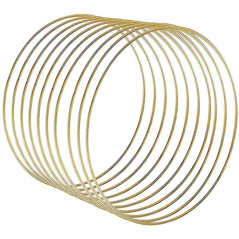 10 Pack 10 Inch Metal Floral Hoop Rings for Diy Wreath, Dream Catcher