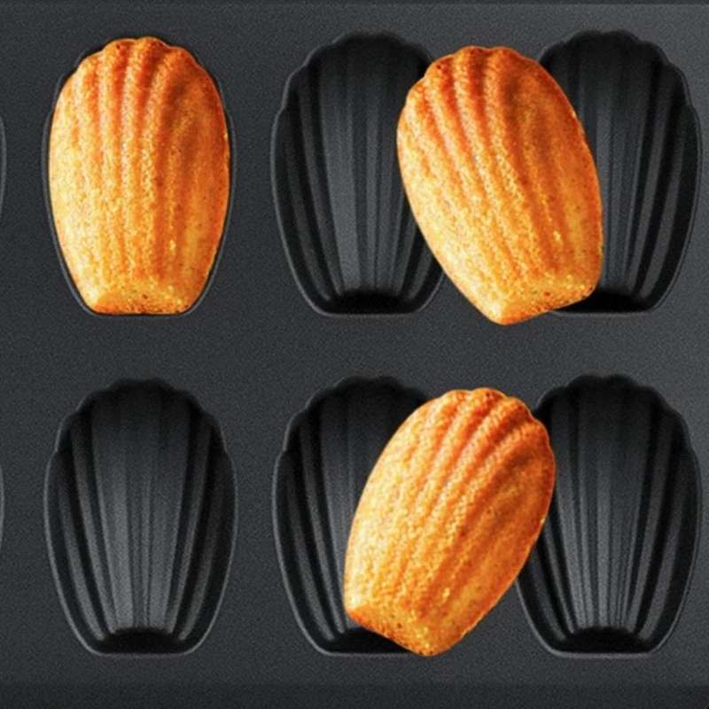 Non-stick Madeleine Pot Baking Mold 12 with Shell for Oven Baking