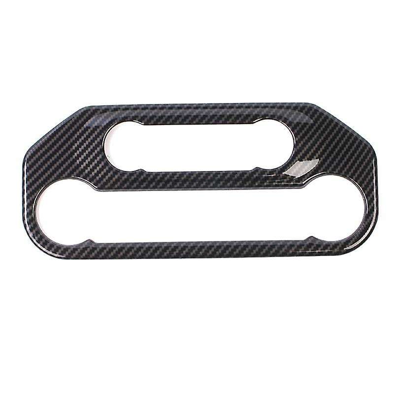 Center Control Air Conditioner Panel Cover Trim Sticker Carbon Fiber