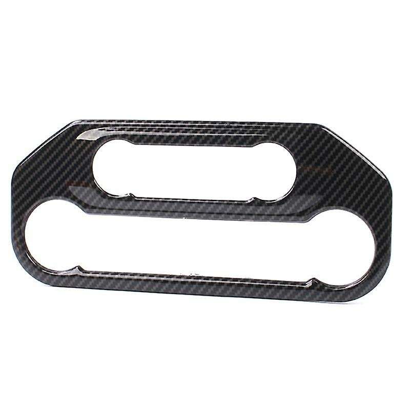 Center Control Air Conditioner Panel Cover Trim Sticker Carbon Fiber