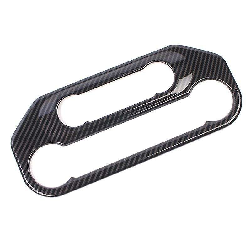 Center Control Air Conditioner Panel Cover Trim Sticker Carbon Fiber