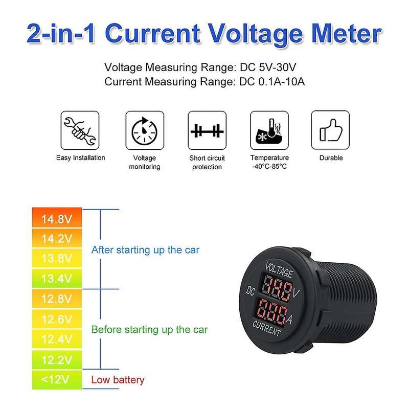 Current Voltage Tester Multimeter Ammeter Voltmeter