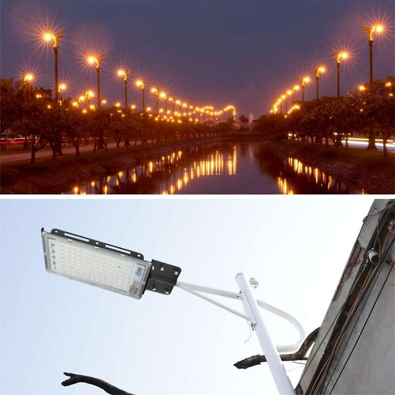 100w Led Street Light Ac 220v-240v Outdoor Floodlight Warm White