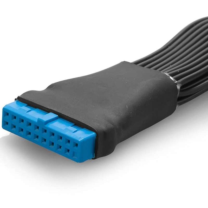 2pcs Motherboard Usb 3.0 19pin Header 1 to 2 Extension Splitter Cable