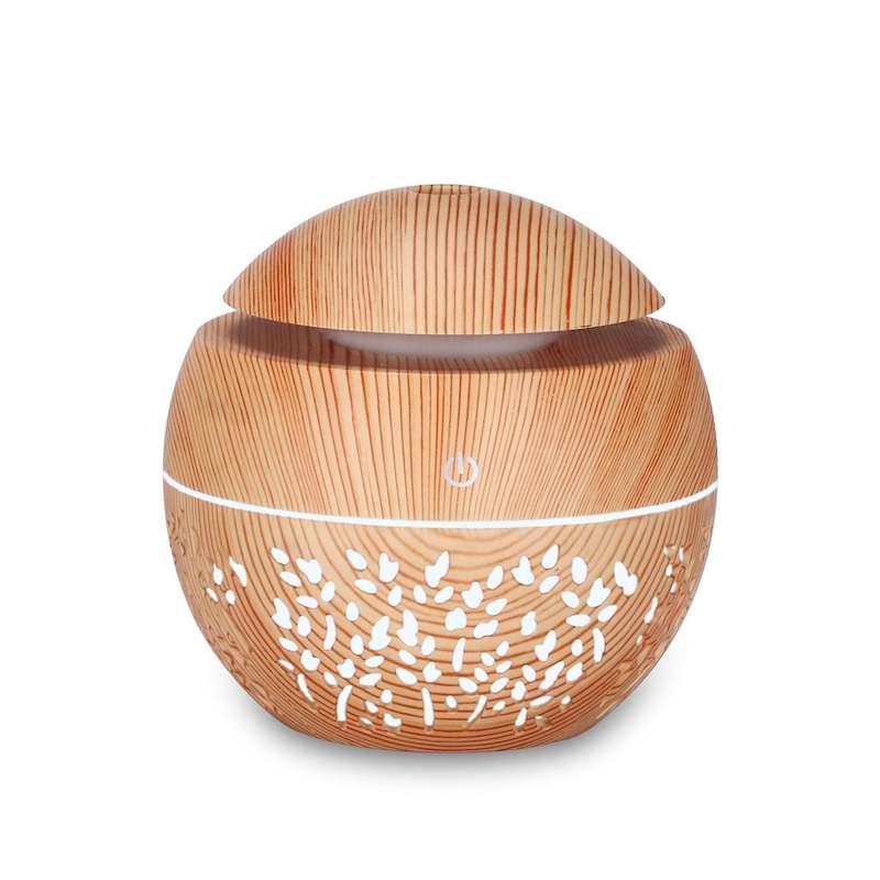 Usb Humidifier Aroma Oil Diffuser Mistsingle Room Dark Wood Grain