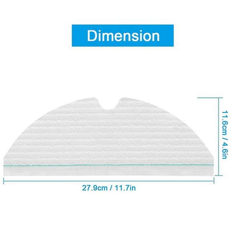 Disposable Mops and Mounting Plate for Roborock S6 Maxv S5 S5 Max