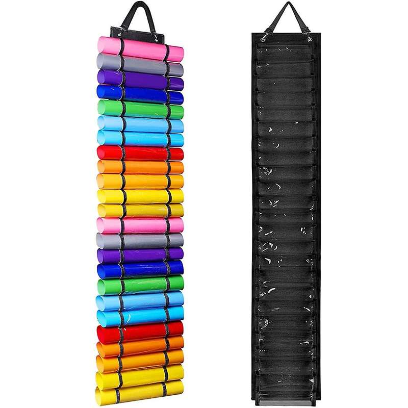 Vinyl Storage Rack-vinyl Roll Wall Hanging, with 24 Roll Compartments