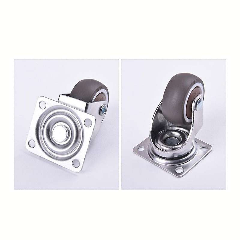 8 Pcs Household Casters Wheels 1 Inch Heavy Duty Swivel Rubber Roller