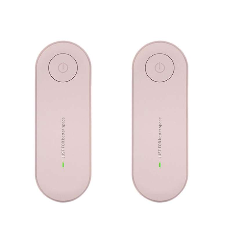 2pcs Plug In Air Purifier Deodorizer Air Freshener Pink,us Plug Pink