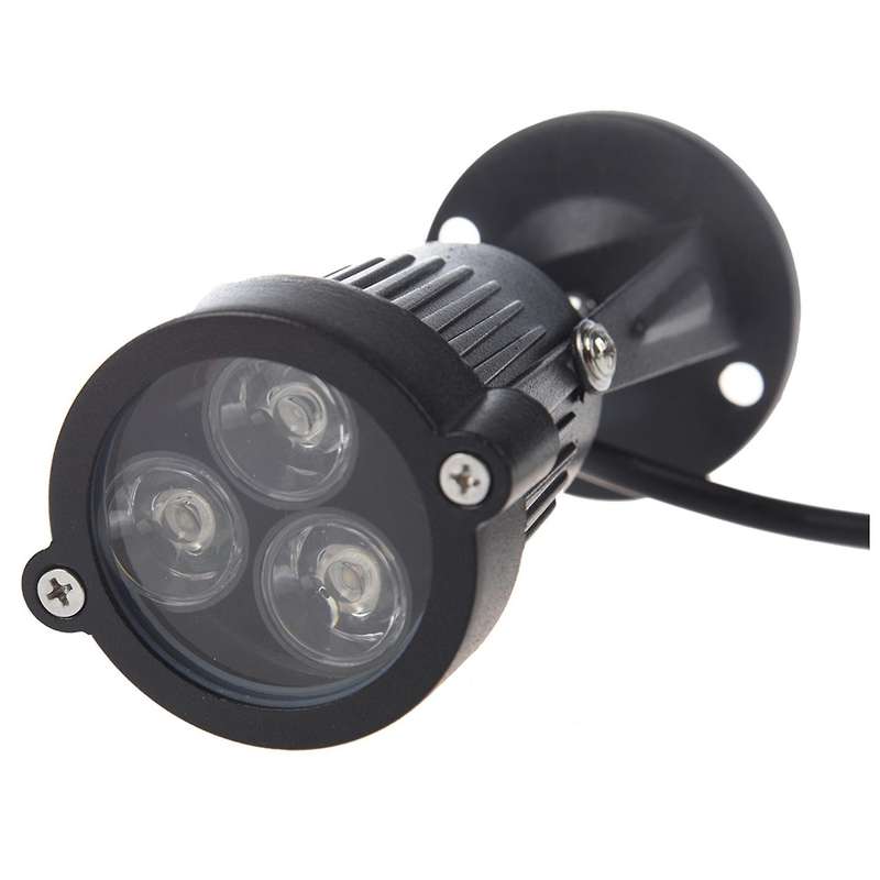 3 X 1w 220v Led Garten Leuchte Outdoor Strahler Lampe Warmweiss