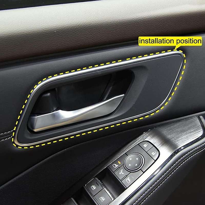 Car Inner Door Handle Bowl Cover Trim Decor Frame Sticker Accessories