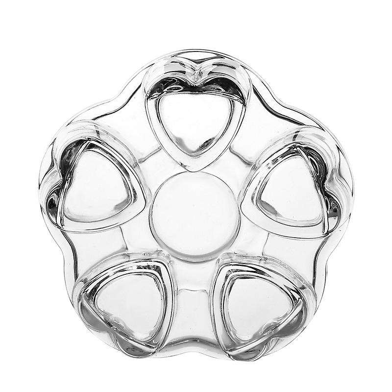 Clear Glass Heat-resisting Heart Shape Teapot' Warmer Base Holder