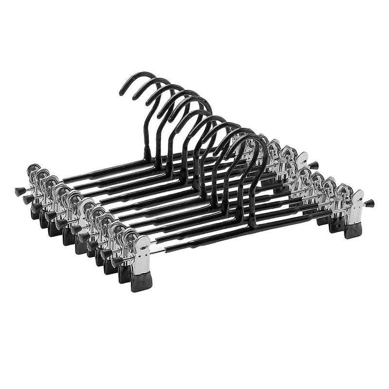 Skirt Hangers with Clips 10 Pack Clip for Trousers Pants Clothes-a