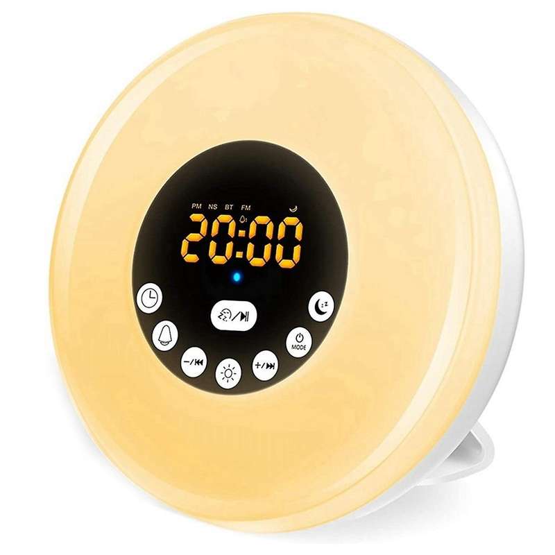 Wake Up Light,bedside Alarm Clock Night Light,warm & Colorful Light