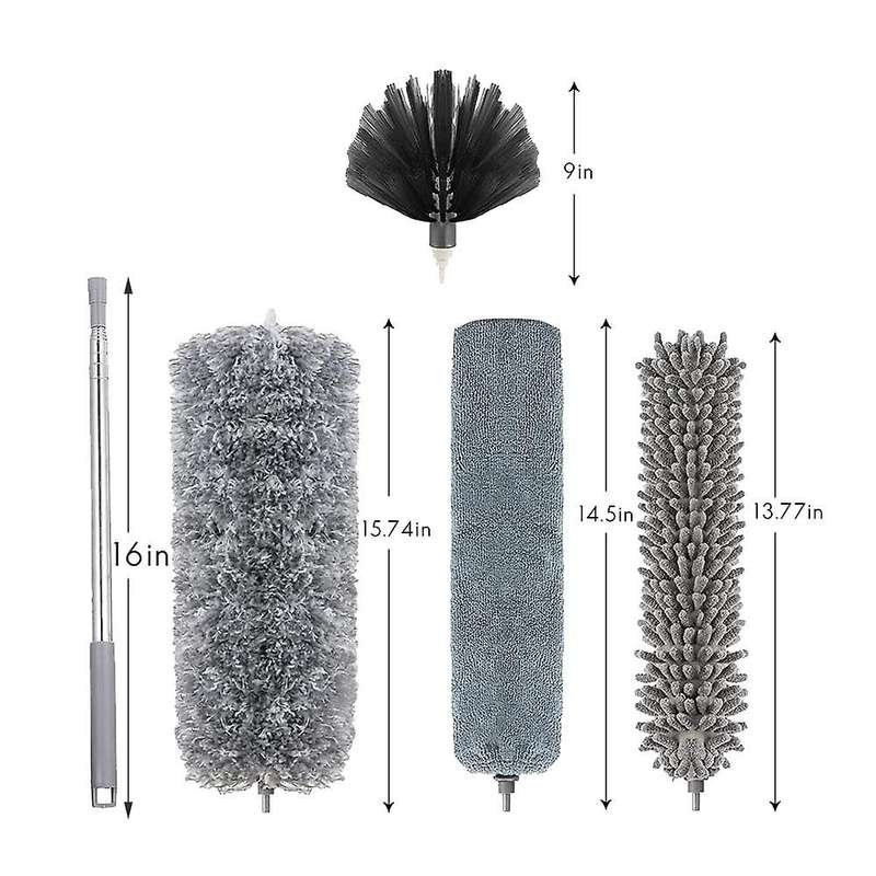 Microfiber Duster with Extension Pole,for Cleaning Ceiling Fan,blinds