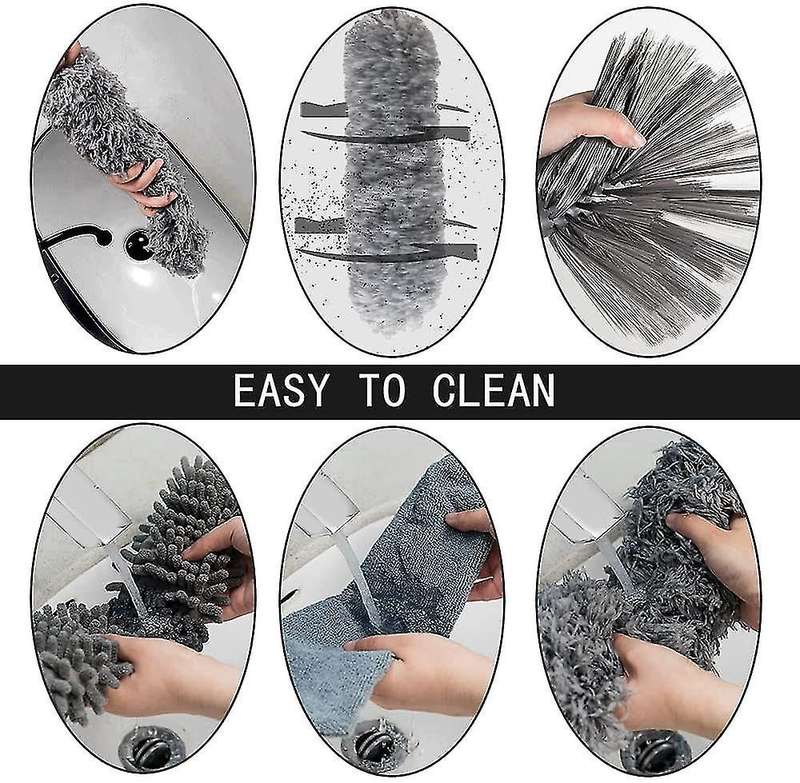 Microfiber Duster with Extension Pole,for Cleaning Ceiling Fan,blinds