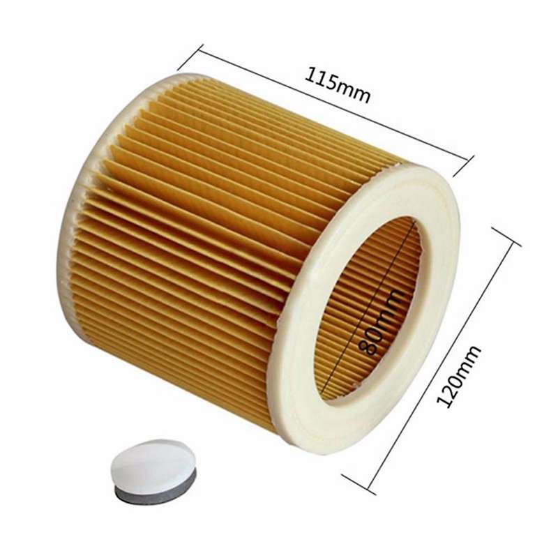 3 Pcs Cartridge Filter for Karcher Vacuum Cleaner Wd3 Premium