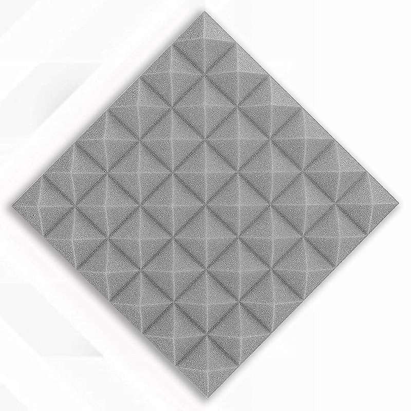 12 Pcs Acoustic Foam Pyramid Flame-retardant for Recording Studios