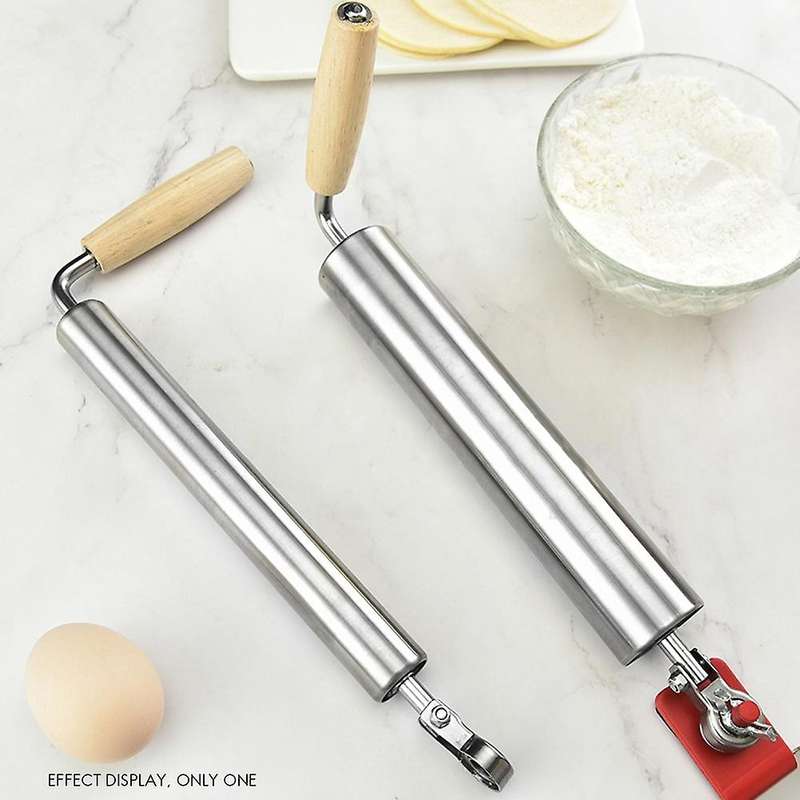 Dough Roller Pin Stainless Steel Cake Pie Rolling Pin Kitchen Tools