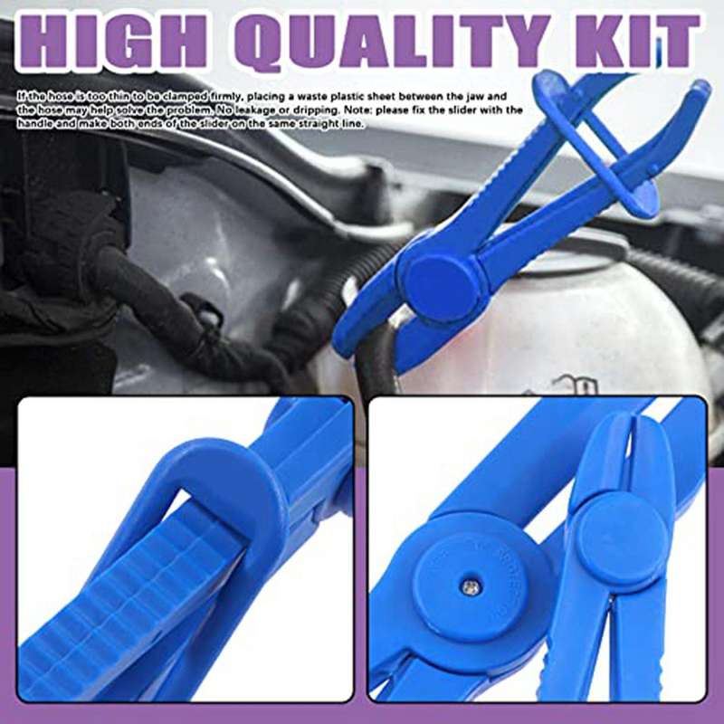 6pcs Blue Line Clamps Flexible Hose Clamps Pliers Kit