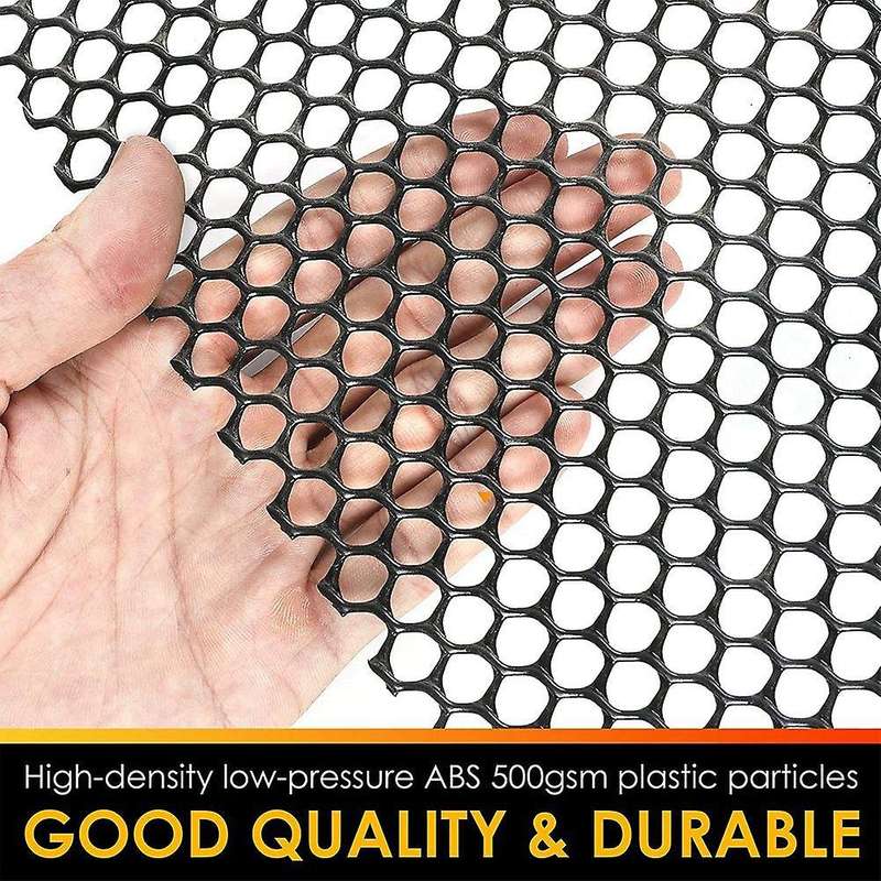 15.7 Inch X 10ft Plastic Chicken Fence Mesh for Gardening, Black