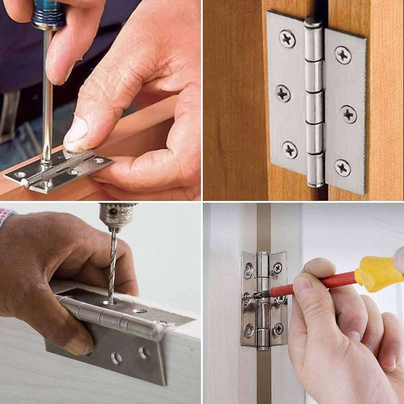 24 Pcs 66mm Timber Door Hinges for Internal & External with Screws
