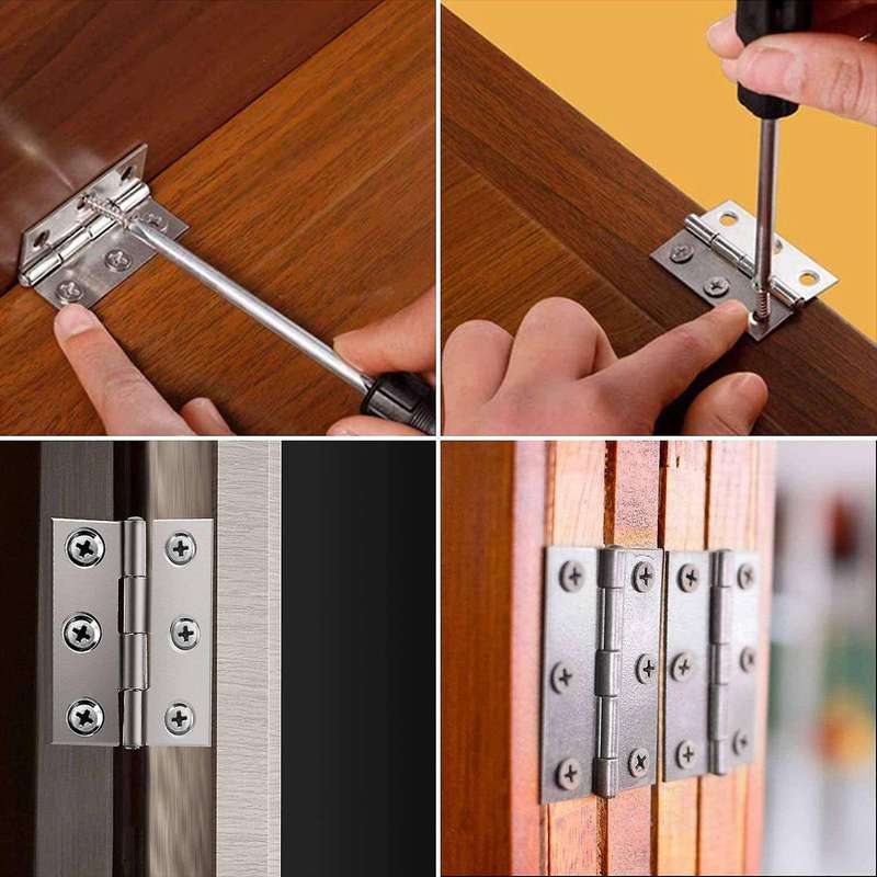 24 Pcs 66mm Timber Door Hinges for Internal & External with Screws