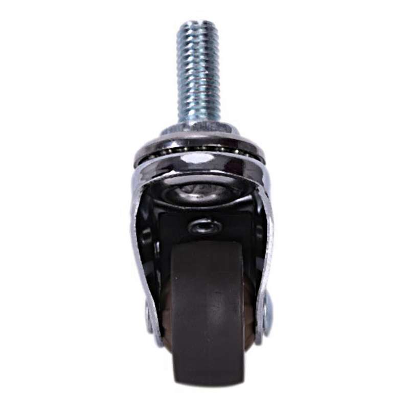 8pcs Mini Small Casters 1 Inch M8x15mm Tpe Universal Casters Wheel