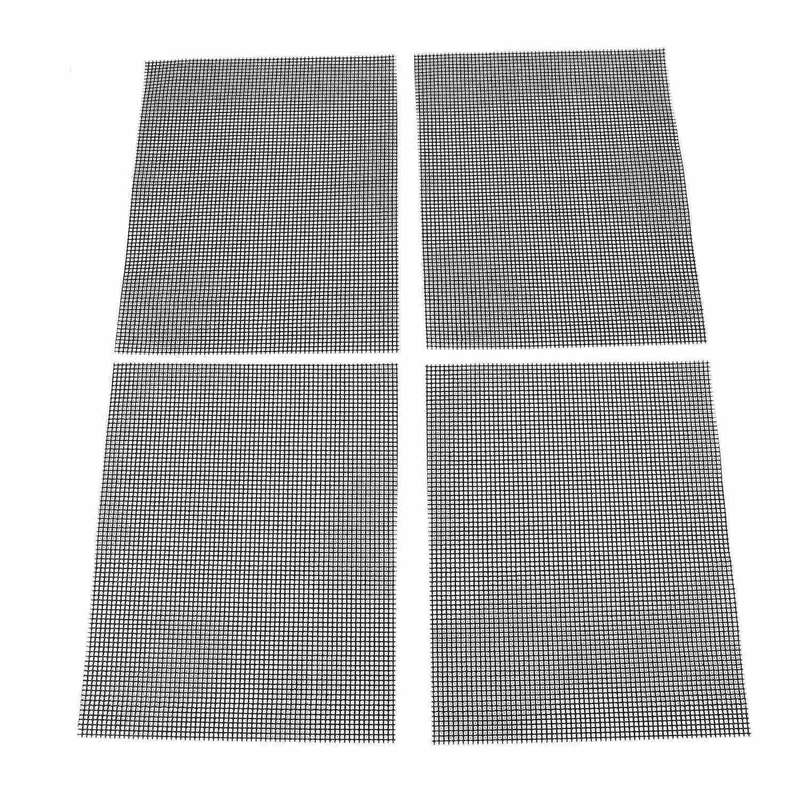 8 Pcs Non Stick Bbq Grill Mesh Reusable Ptfe 40 X 33cm