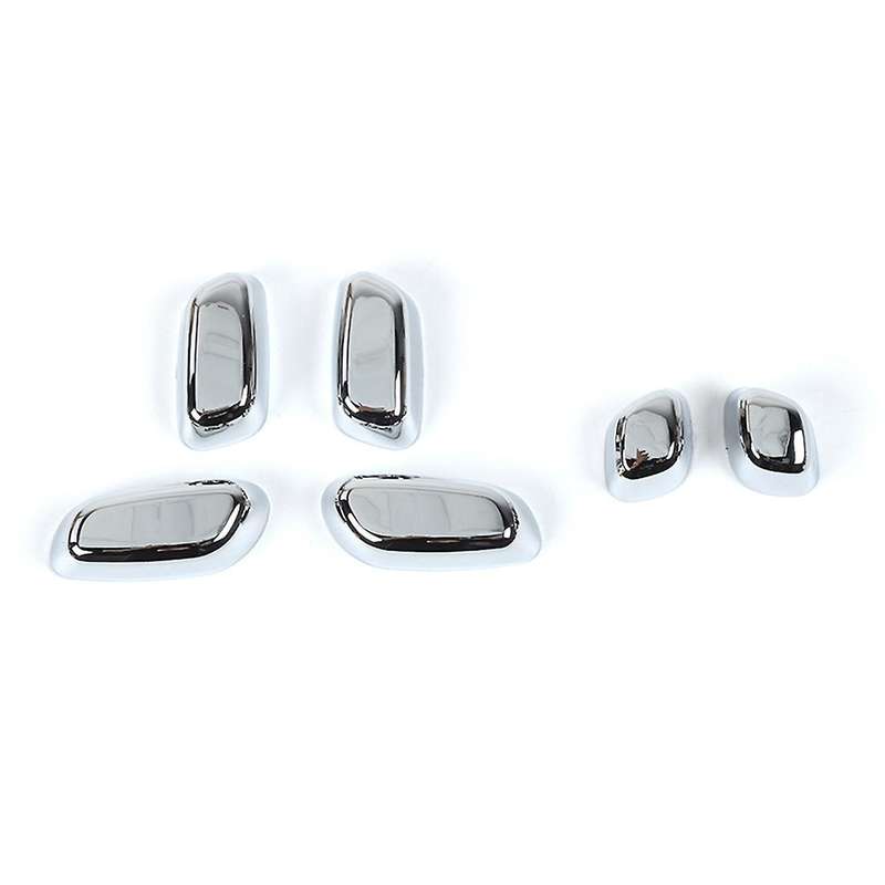 Car Seat Adjustment Button Panel Decoration Frame,abs Silver