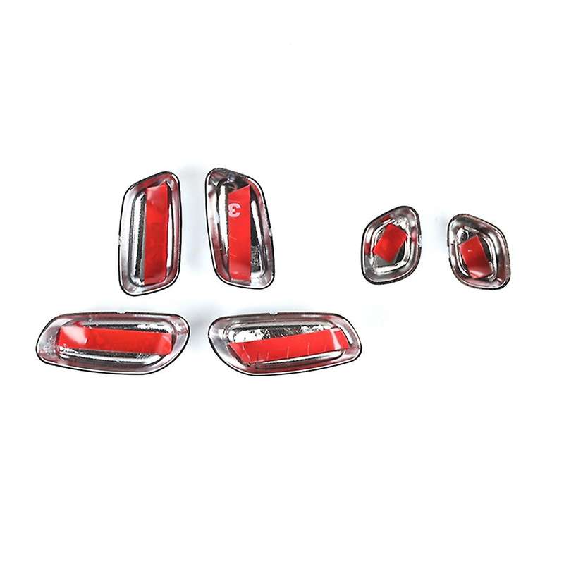 Car Seat Adjustment Button Panel Decoration Frame,abs Silver