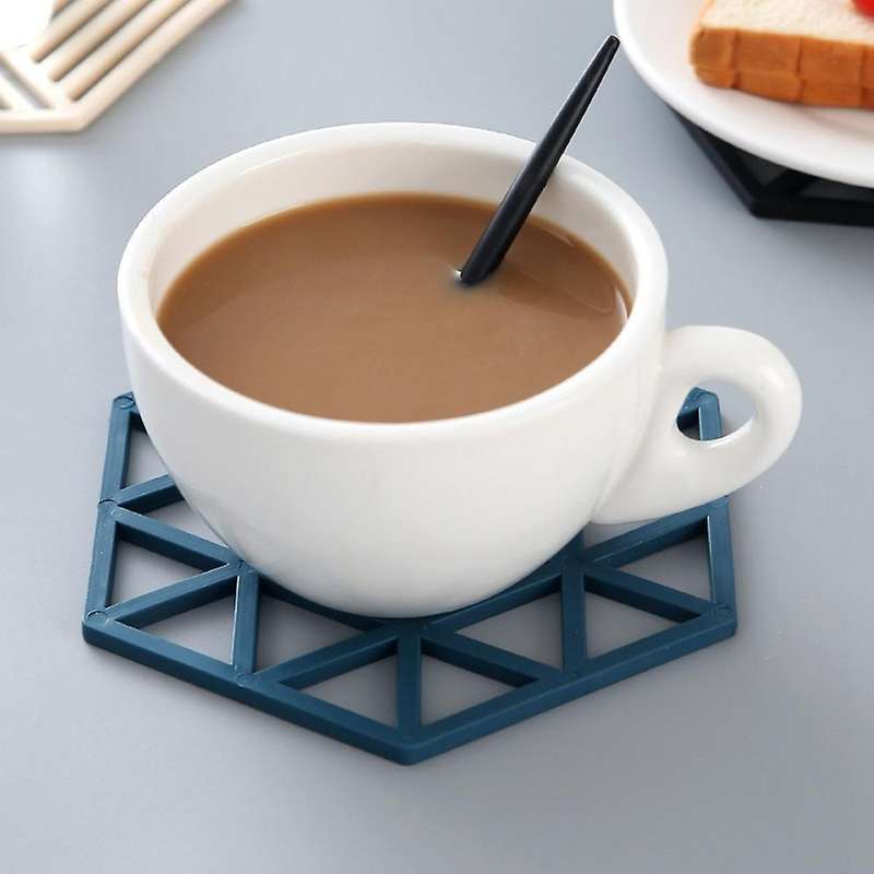 Hexagonal Silicone Mat Heat Resistant Rubber Bowl Mat Home Pot Mat
