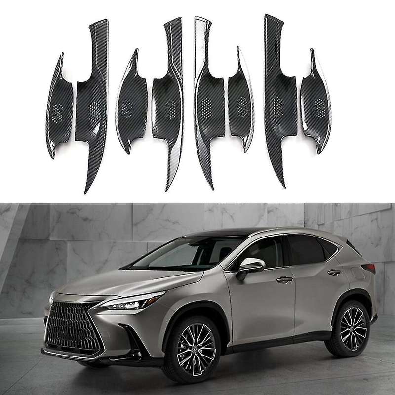 Abs Carbon Fiber Outside Door Handle Cover Bowl Trims